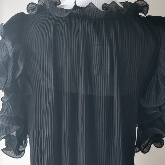 Black Ruffle Top - Picture 7 of 9